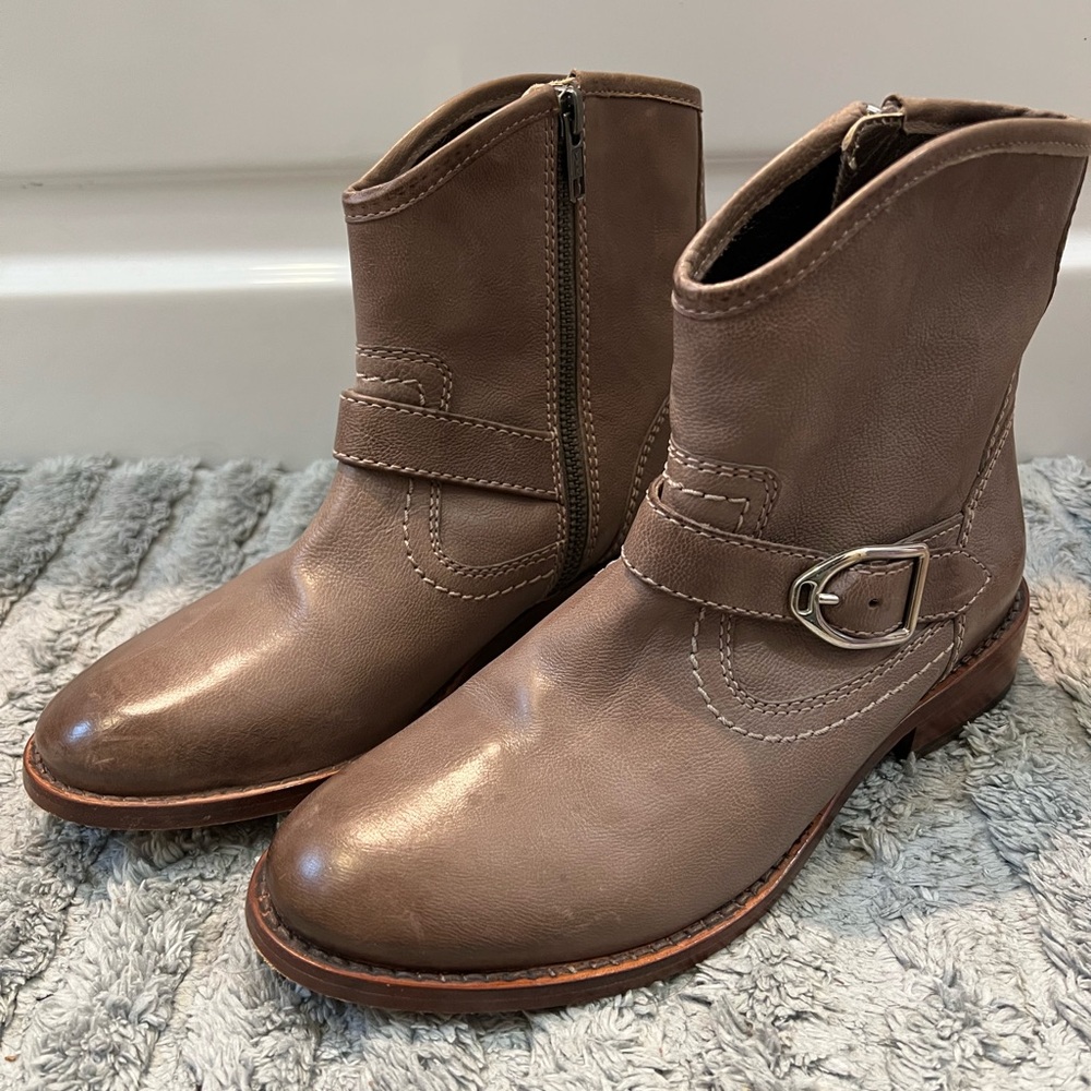 All Saints Black Leather Boots
